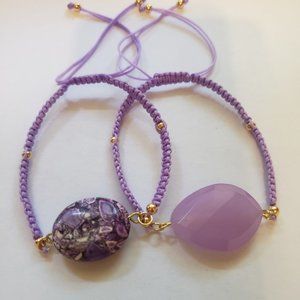 Purple Bolo Bracelets